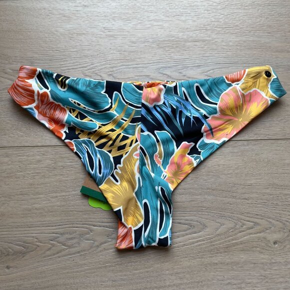 NEW Volcom Womens Medium Take It Easy Cheekini Bikini Bottom Cheeky Fit Swimwear - Picture 6 of 6